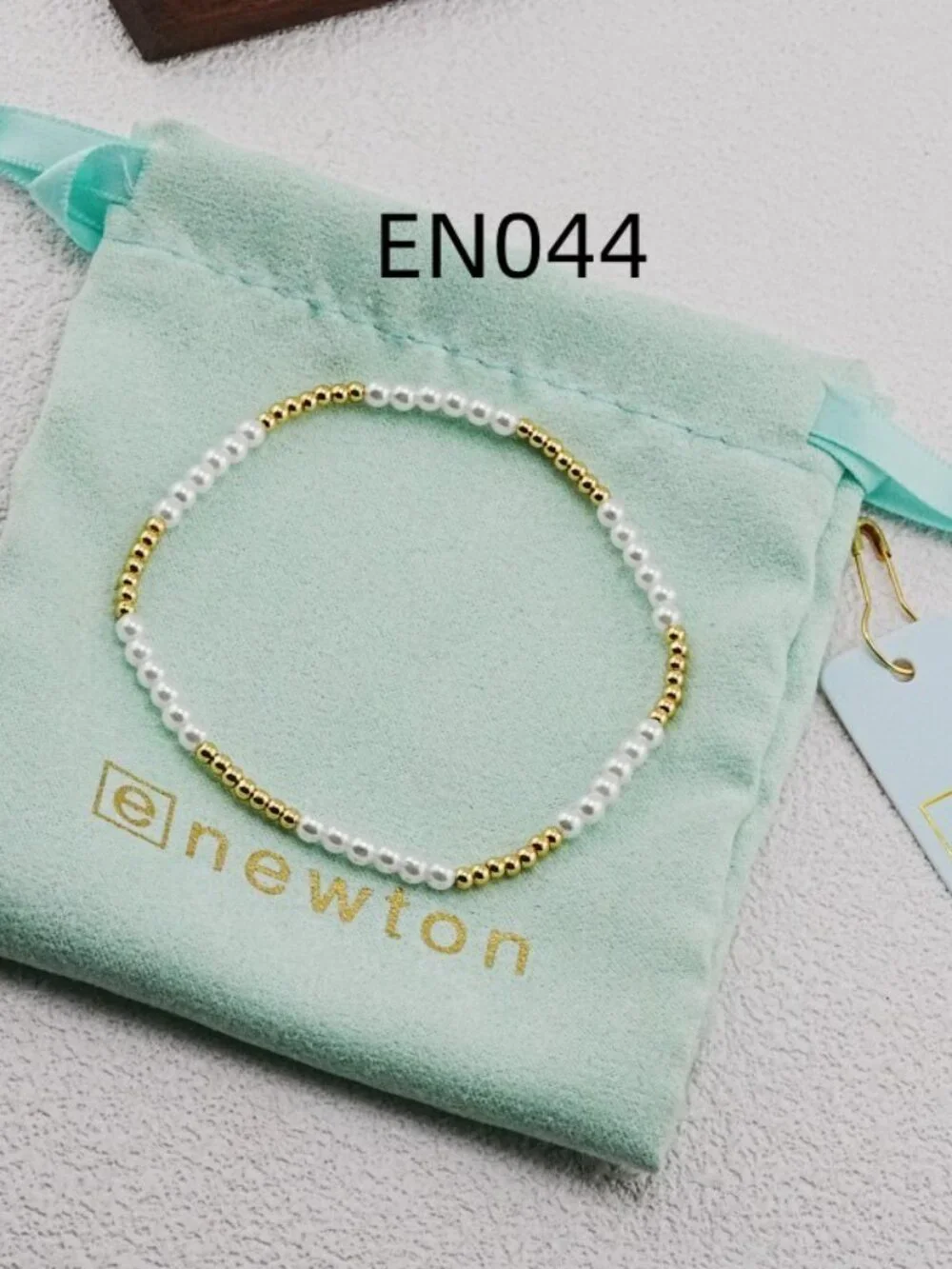 Enewton Gold Bead & Pearl Bracelet